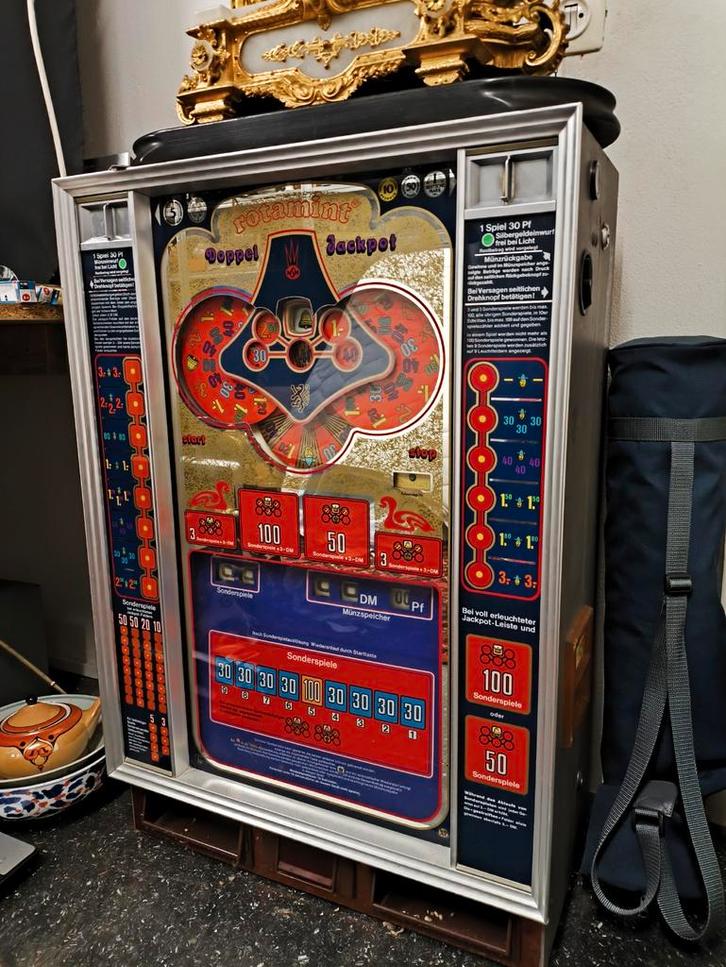 Vintage Gokkastenautomaat - NSM Doppel Jackpot, Verzamelen, Automaten | Gokkasten en Fruitautomaten, Gebruikt, Overige munten