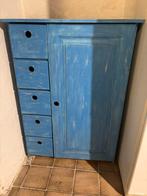 Houten kast met 5 lades en 3 vakken, Huis en Inrichting, Kasten | Ladekasten, Ophalen, Gebruikt, 5 laden of meer, 100 tot 150 cm