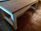 Landelijke Eettafel - massief eiken -220x100cm zeer netjes, Ophalen of Verzenden, Zo goed als nieuw, 4 tot 6 stoelen