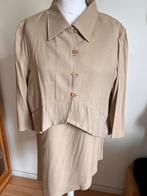 Promiss 2-delige set beige maat 40, Ophalen of Verzenden, Zo goed als nieuw, Beige, Kostuum of Pak