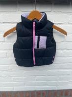 Zwarte met roze gewatteerde bodywarmer maat 74 jas herfst, Ophalen of Verzenden