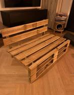 Houte pallet bankje, Ophalen, Zo goed als nieuw