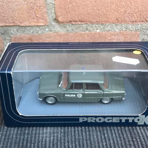 1:43 ALFA ROMEO GIULIA ‘62 POLIZIA …….. 20,-, Hobby en Vrije tijd, Modelauto's | 1:43, Zo goed als nieuw, Auto, Overige merken