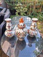 Handbeschilderd keramieken kaststel 26 cm hoog, Ophalen of Verzenden