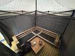 Partytent 3x3m huren incl. zijwanden - Optioneel extra's!, Opvouwbaar, Partytent, Minder dan 4 meter, Nieuw
