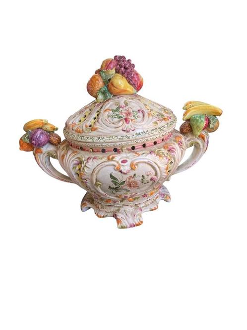 Nove bassano palissy majolica capodimonte 19e eeuw, Antiek en Kunst, Antiek | Keramiek en Aardewerk, Ophalen