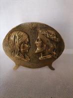 Oud bronze standaard Jezus, Antiek en Kunst, Ophalen of Verzenden