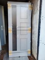 83x201,5cm nieuwe voordeuren massief hardhout grijs gg, 80 tot 100 cm, Nieuw, Ophalen of Verzenden, Buitendeur