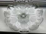 Vintage Tsjechische Taartvorm - Bobo Gematteerd Glas, Gebruikt, Schaal, Rond, Ophalen of Verzenden