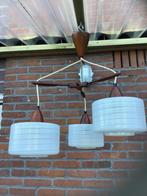 Vintage kroonluchter Louis Kalff Philips, Massive België, Ophalen of Verzenden, Zo goed als nieuw, Glas