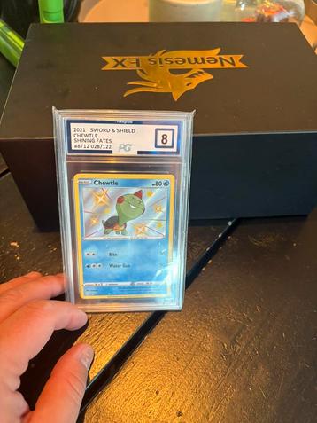 Chewtle shining fates graded beschikbaar voor biedingen