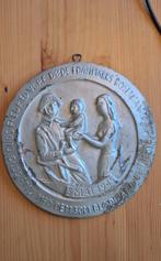 Metalen Bing & Grondahl herdenkingsbord 5 mei 1945, Ophalen of Verzenden, Landmacht, Nederland, Embleem of Badge