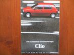 Renault Clio les accessoires Renault Boutique (juni 1990), Boeken, Auto's | Folders en Tijdschriften, Ophalen of Verzenden, Nieuw