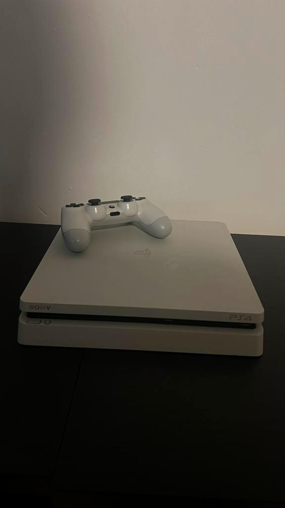 PS4 slim met controller en 5 games - Goede staat!, Spelcomputers en Games, Spelcomputers | Sony PlayStation 4, Gebruikt, Original
