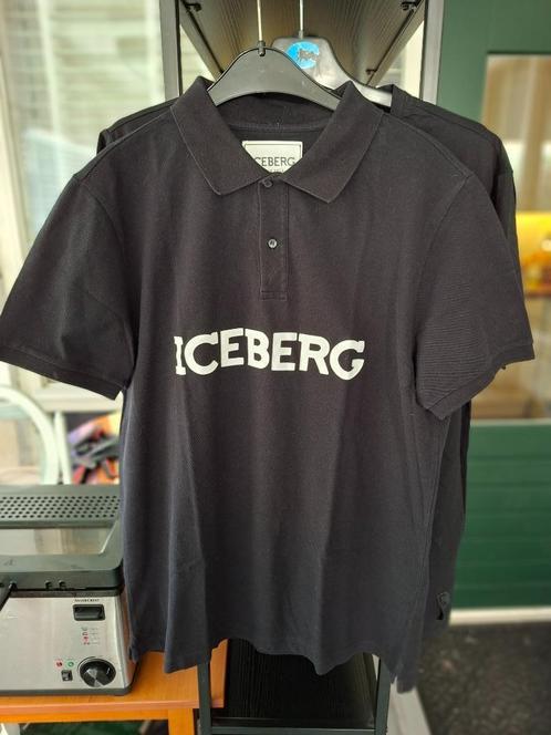 Polo Shirt van het Merk ICEBERG, Kleding | Heren, Polo's, Zo goed als nieuw, Maat 52/54 (L), Zwart, Ophalen of Verzenden