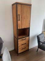 Teak houten industriële kast van Pronto, Huis en Inrichting, Ophalen, Teakhout, Zo goed als nieuw, Minder dan 150 cm