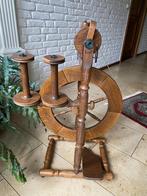 Antiek eikenhouten spinnewiel (Louët), Ophalen, Gebruikt, Spinnewiel