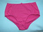 Slip fuchsia katoen met kant en bloemetje maat L, Ophalen of Verzenden, Roze, Slip