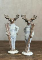 Set Herten met ski’s. Nostalgisch, Ophalen of Verzenden, Nieuw