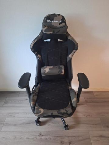 Songmics Gaming Stoel - Camouflage beschikbaar voor biedingen