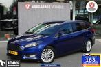 Ford Focus Wagon 1.0 Titanium Edition|Trekhaak|Boekjes|Nap, 65 €/maand, 125 pk, Gebruikt, Blauw