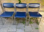 Set van drie vintage Gijs van der Sluis design stoelen, Ophalen, Jaren 79, Gebruikt, Drie