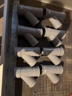 Martens dikwandige pvc t stuk met rubber manchet 125 / 110, Doe-het-zelf en Verbouw, Buizen en Afvoer, Ophalen, Pvc, Zo goed als nieuw