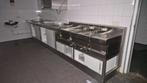 RVS bakwand prof. dubbele friteuse frituurpan 380V ( 203 ), Ophalen, 4 liter of meer, Gebruikt, Nb