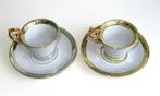 Retro PM Porselein set van twee kopjes met schotels, Germany, Ophalen of Verzenden