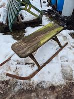 Oude houten prikslee, Ophalen, Gebruikt