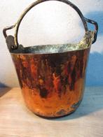 Antieke koperen emmer, Ophalen of Verzenden, Koper