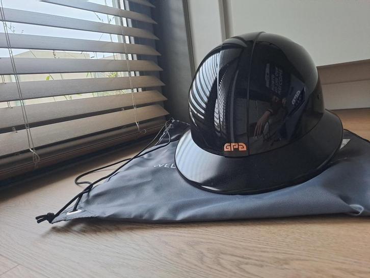 Nieuwe GPA Easy First Lady Premium Hybride Black Shiny - 57, Dieren en Toebehoren, Paardrijkleding, Nieuw, Dames, Cap, Springen