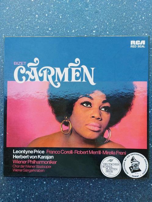 Bizet CARMEN BOX 3 elpees incl. beide inserts, Cd's en Dvd's, Vinyl | Klassiek, Gebruikt, Classicisme, Opera of Operette, 12 inch