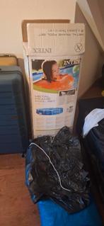 Zwembad groot  met netje,  afdekkleed,zwembadstofzuiger, Tuin en Terras, Zwembaden, Ophalen, Gebruikt, Minder dan 80 cm, Minder dan 200 cm