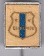 V.V. Elinkwijk papier op alu voetbalclub speldje ( Y_043 ), Verzenden, Zo goed als nieuw, Transport, Speldje of Pin