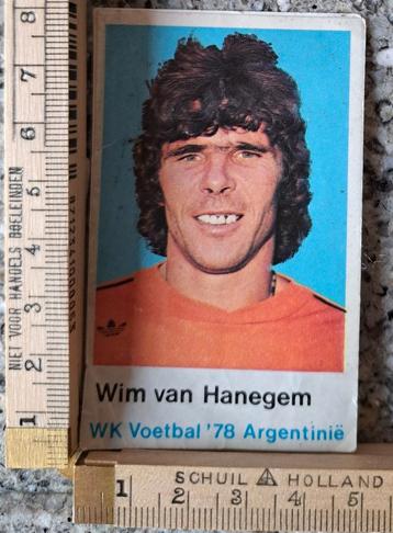 Vintage voetbalplaatje sticker GILDA Wim van Hanegem WK78 beschikbaar voor biedingen