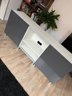 Ikea Besta dressoir tv-meubel schuifdeur grijs 2 stuks, Ophalen, Zo goed als nieuw, 25 tot 50 cm, Minder dan 100 cm