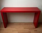 Rode LACK Roltafel / Bedtafel - 125x36 cm, Huis en Inrichting, Ophalen, Overige materialen, Gebruikt, 100 tot 150 cm