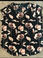 Only donkerblauwe top met roze bloemen maat 38, Maat 38/40 (M), Ophalen of Verzenden, Zo goed als nieuw, Roze
