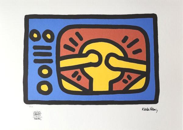 Keith Haring - TV Head, Antiek en Kunst, Kunst | Litho's en Zeefdrukken, Ophalen of Verzenden