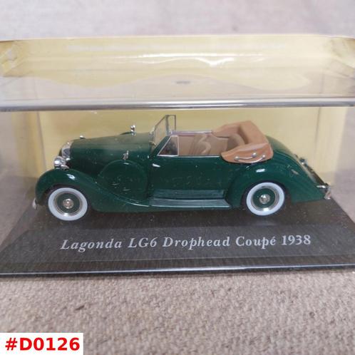 Lagonda LG6 Drophead Coupé 1938 – ATLAS 1:43 NIEUW in OVP, Hobby en Vrije tijd, Modelauto's | 1:43, Nieuw, Auto, Overige merken