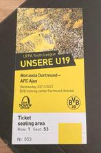 Kaartje Borussia Dortmund-Ajax Youth League 2021/2022, Verzenden, Zo goed als nieuw, Ajax