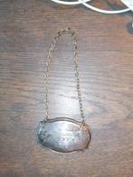 Hanger flessenlabel zilver?, Antiek en Kunst, Ophalen of Verzenden, Zilver