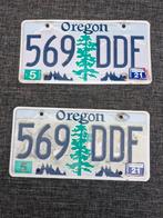 Kentekenplaat Paar Oregon USA 2 nummerborden nummerplaten, Verzamelen, Ophalen of Verzenden, Zo goed als nieuw, Auto's