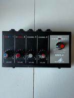 Monacor MMX-4 4-kanaals microfoon mixer - In goede staat, Ophalen of Verzenden, Zo goed als nieuw