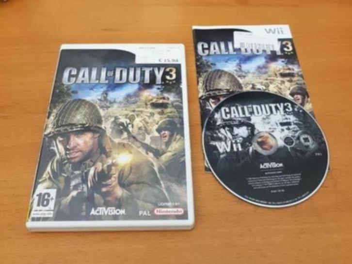 OPRUİMEN | Wii | Call OF Duty 3, Spelcomputers en Games, Games | Nintendo Wii, Gebruikt, Shooter, 3 spelers of meer, Vanaf 18 jaar