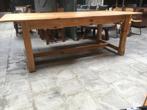 Oude eettafel 99 cm - 2.30 m, Huis en Inrichting, Ophalen, Gebruikt, 200 cm of meer, 50 tot 100 cm