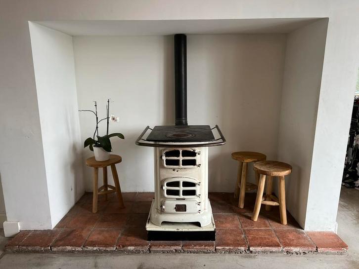 Etna 933 Sierkachel fornuis - Prachtige Blikvanger!, Huis en Inrichting, Kachels, Gebruikt, Vrijstaand, Allesbrander, Hout, Ophalen