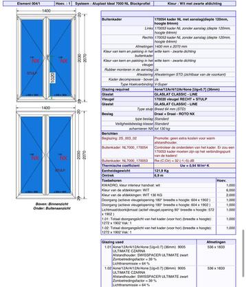 Gloednieuwe Witte Balkondeur - Direct Beschikbaar! beschikbaar voor biedingen
