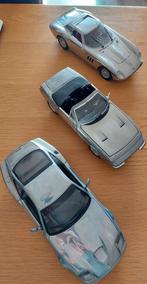 3 modelauto's (1:18 FERRARI CHROOM / HOTWHEELS), Ophalen of Verzenden, Zo goed als nieuw, Auto, Hot Wheels